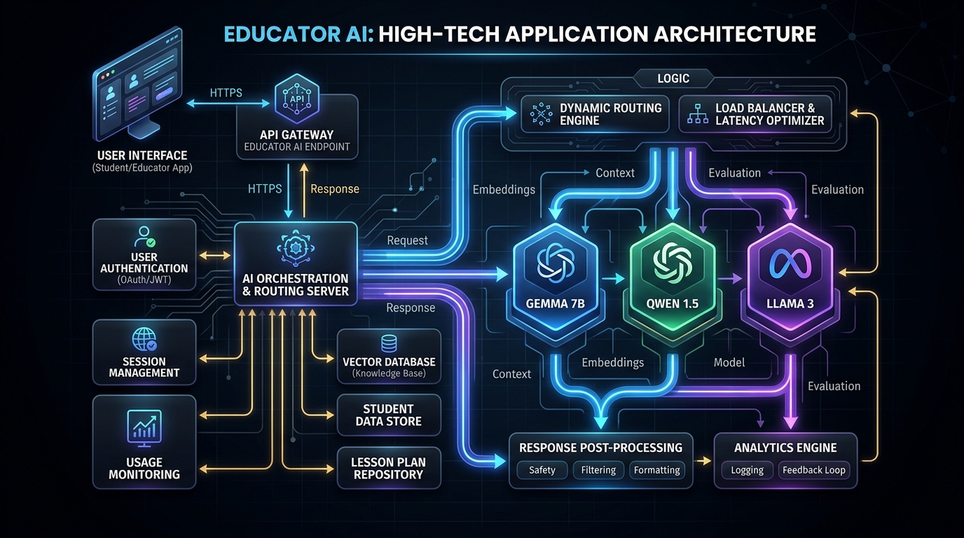 Educator AI System Architecture Diagram